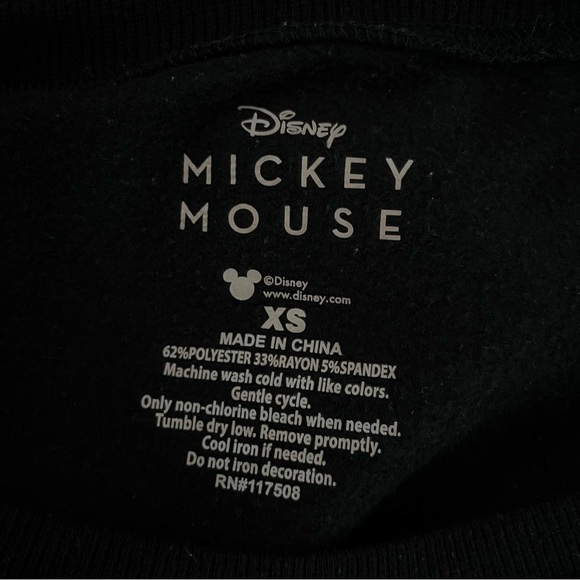 Disney Mickey Mouse Soft Knit Screened Image Crewneck Sweatshirt - Picture 9 of 14